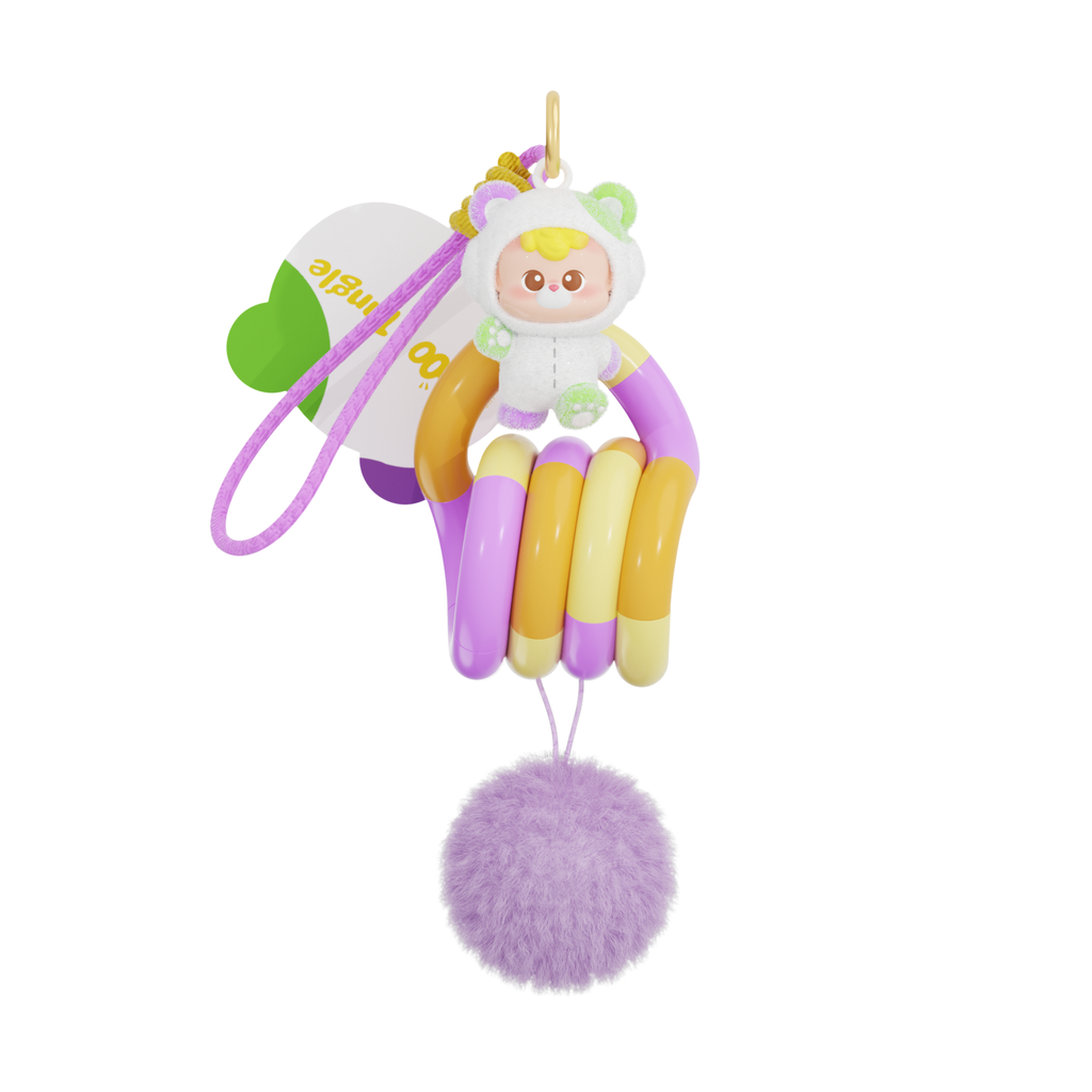 NEW! Tangle® x HiddenWooo Abebe Bear Pendant Blind Box